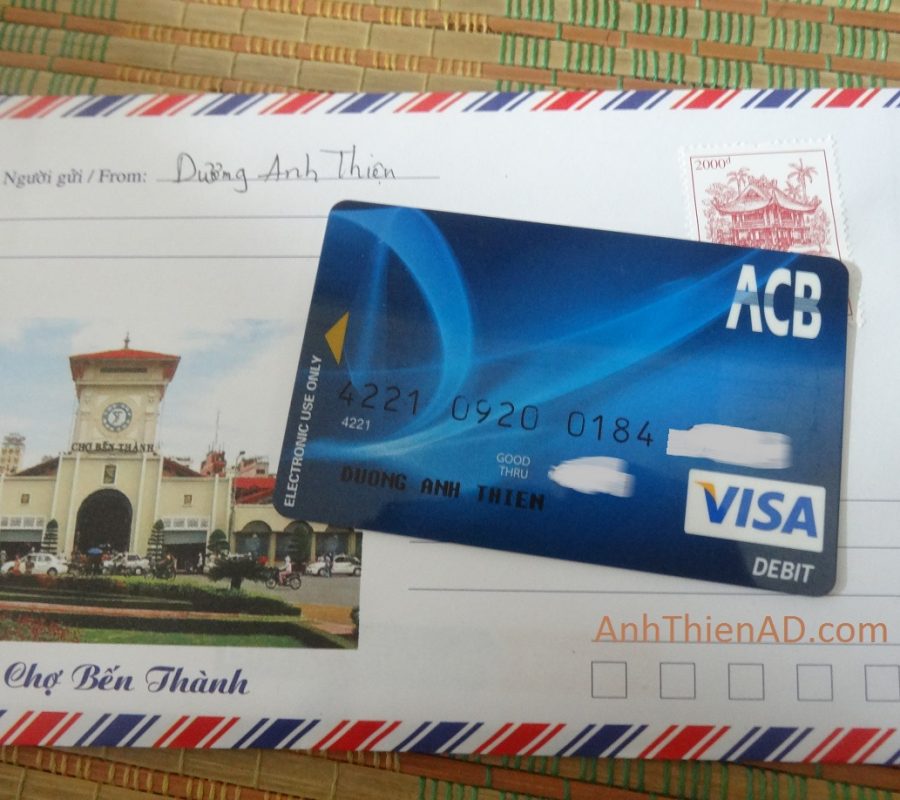 Mặt Trước của Thẻ VISA Debit