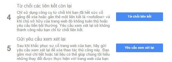 Chọn bước 4 Từ Chối Các Liên Kết Xấu