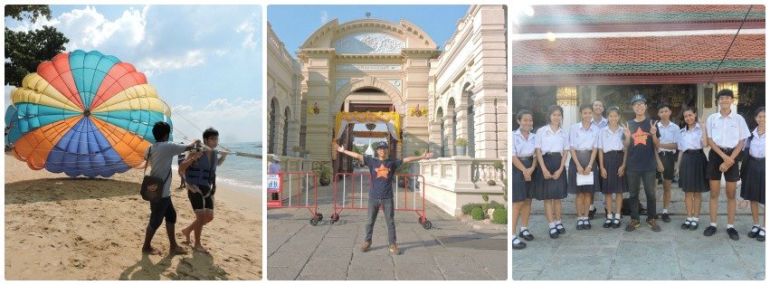Nhảy Dù ở Pattaya - trải nghiệm khó quên. Trò chuyện cùng các e HS <3