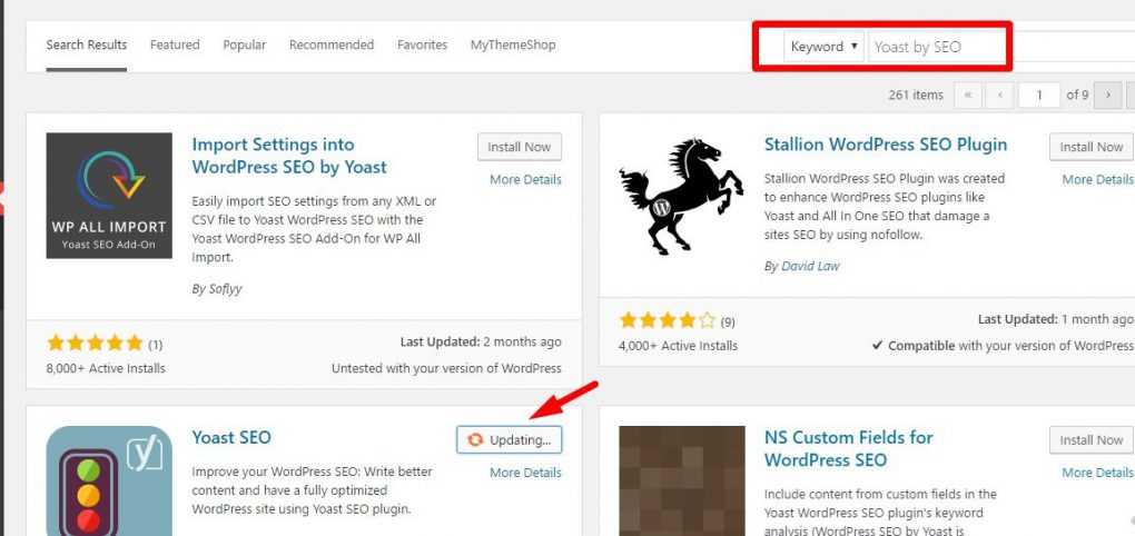 Cài Đặt Plugin Yoast by SEO bước 2
