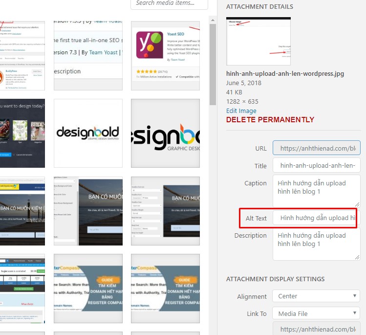 SEO ẢNH THÔNG QUA VIỆC ĐIỀN MÔ TẢ CHO THẺ ALT TEXT