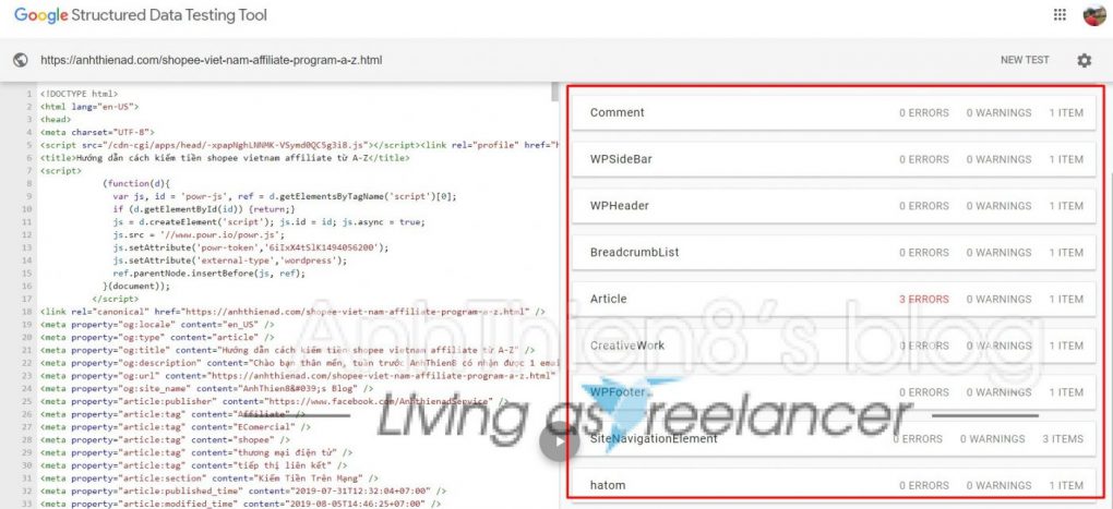Các dạng Schema