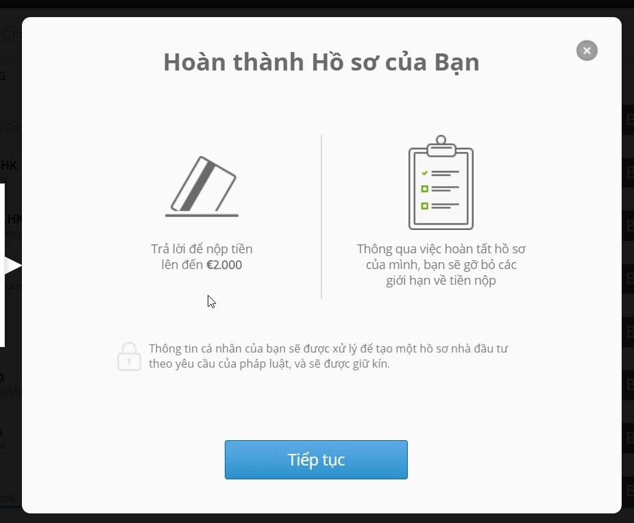 Hoàn Thành Hồ Sơ Etoro